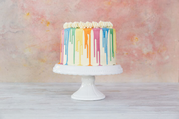 Eat a Rainbow färbende Lebensmittel Torte