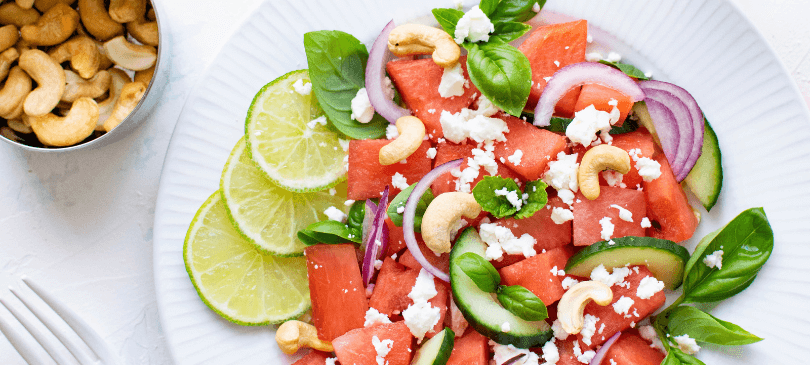 Wassermelonensalat - dein veganes Rezept