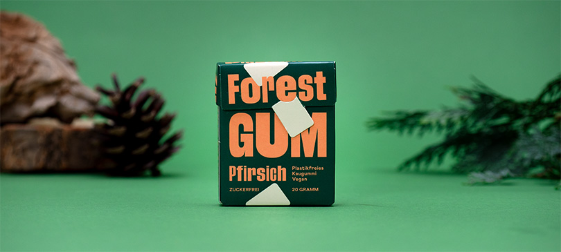 plastikfreier Kaugummi Forest Gum